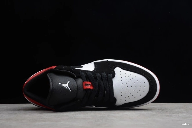 Bmlin Shoes Toe Jordan 553558-116 Air Low 1 Black 0713